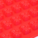 50 Cavity Gummy Bears Silicone Soap Ice Cube Tray Baking Mold (Red) Newly