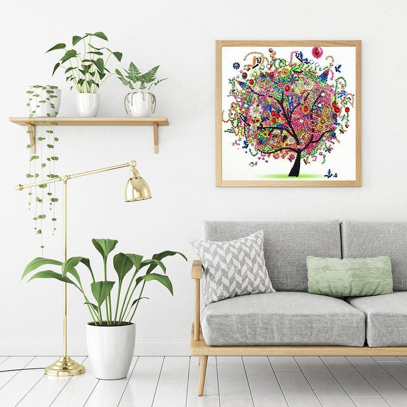 5D DIY Tree Special Shaped Diamond Painting Cross Stitch Mosaic Craft Kits