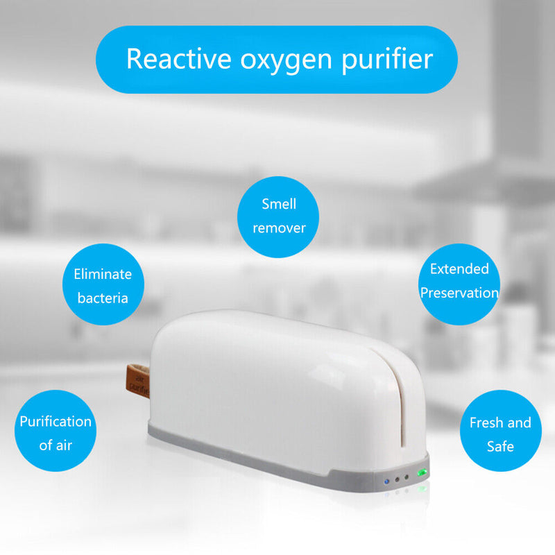 3 Modes Refrigerator Deodorizer Ozone Air Purifier for Wardrobe Cabinet Suitcase