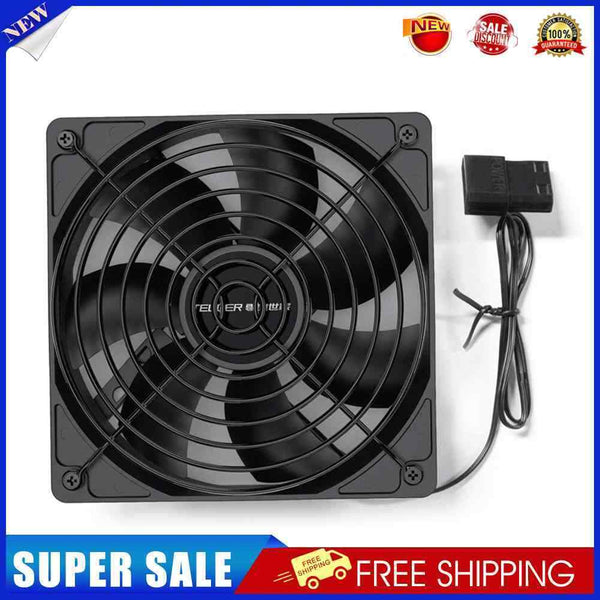 TEUCR Computer Case Fan (Fixed Speed with1 Large D Port and 1 Large 4Pin)