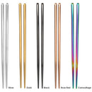 Stainless Steel Chopsticks Tableware Antiskid Food Sticks (Camouflage)