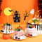 Witch Pattern Cupcake Decor Halloween Style Baking Decoration Cake Topper Set