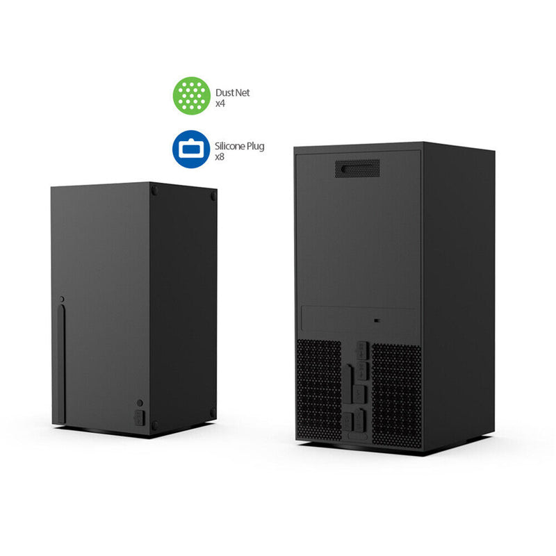 12pcs Game Console Dust Cover Dustproof Suit for Xbox Series X Dust Plug Net Kit