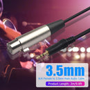 XLR 3Pin Female Balance Jack to 3.5mm 1/8 TRS Stereo Male Audio Adapter Cable