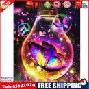 Diamond Painting 5D DIY Butterfly Bulb Full Round Drill Rhinestone Picture