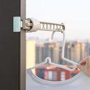 Clothes Hanger Drying Rack Wall Mounted Bathroom Space Saving Laundry Organizer