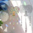 DIY Crystal Prism Teardrop Pendant Diamond Painting Kit Wind Chime (PFL04) Newly