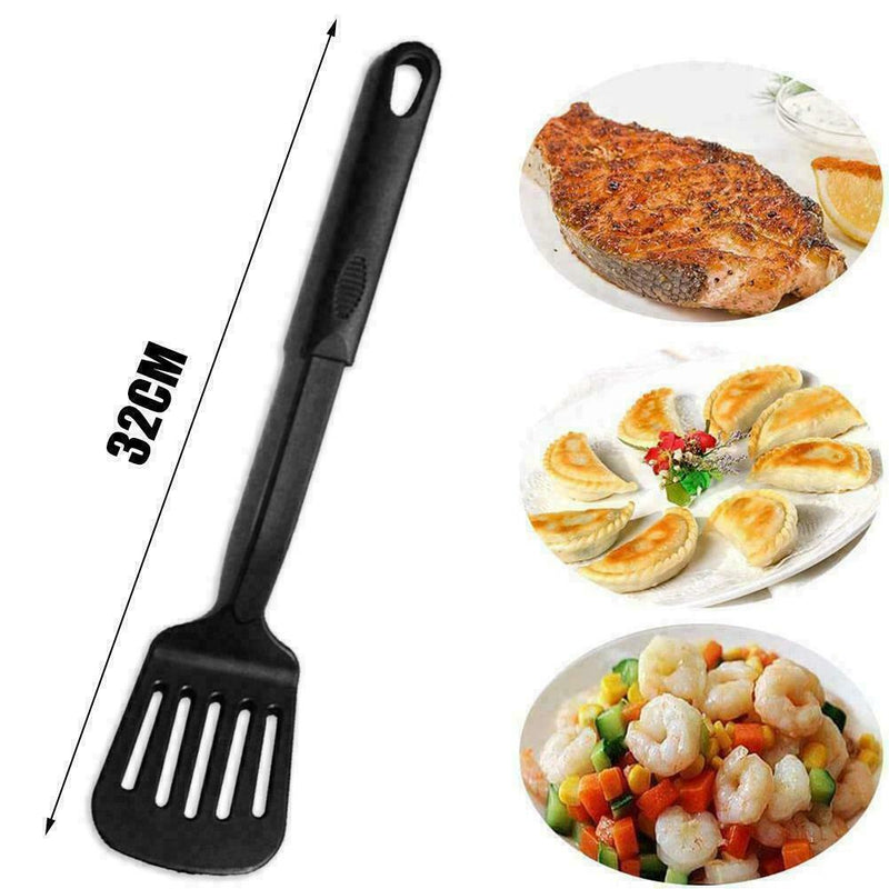 Slotted Turner Nylon Non Stick Spatula Heat Resistant Tool Cooking T1E6 T2M2