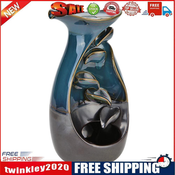 Ceramic Backflow Incense Burner Fragrance Holder Sandalwood Aromatherapy
