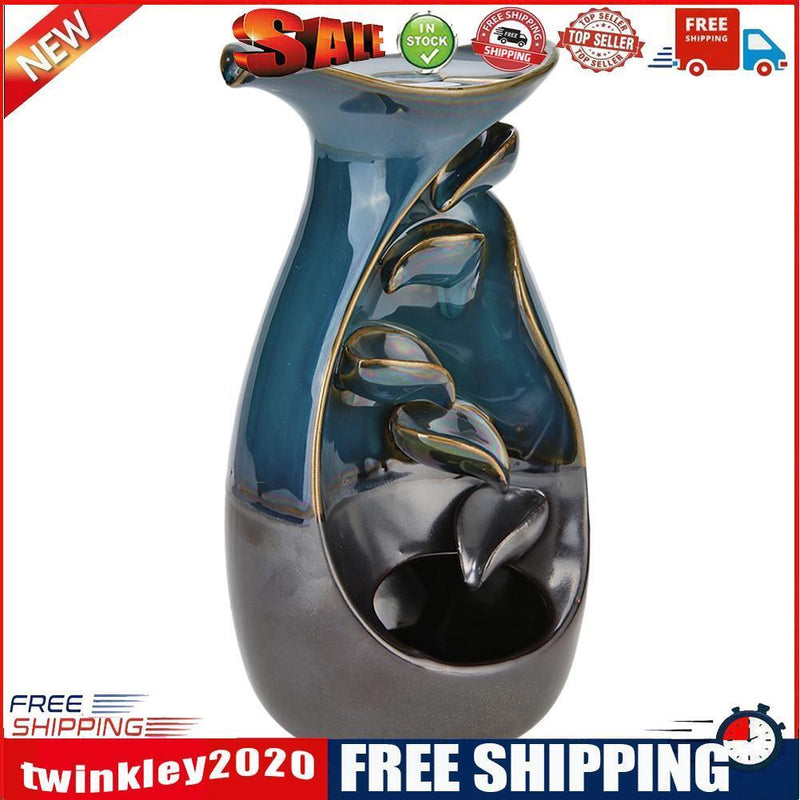 Ceramic Backflow Incense Burner Fragrance Holder Sandalwood Aromatherapy