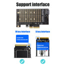 PCIe to M.2 NGFF SSD Adapter Card M+B Key M2 PCIE 3.0 X4 to SATA Expansion Card