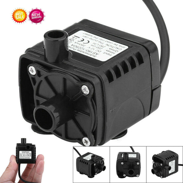 Mini 12V 5W 240L/H DC Micro Brushless Water Pump Car Submersible Ultra-Quiet UK