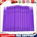 100pcs Disposable Cotton Swabs Tattoo Makeup Eyelash Tattoo Swabs(Purple)