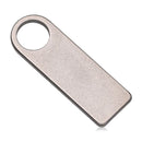 EDC Multi Tool Blank Titanium Plate DIY Name Tag Keyring Pendant Anti-Lost Pet