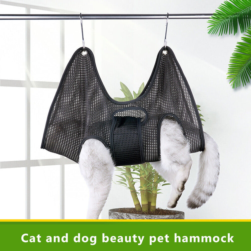 Dogs Grooming Hammock Helper Cats Pet Beauty Nail Trimmer Bathing Bag (M)