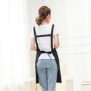 Unisex Lovely Solid Cooking Kitchen Restaurant Bib Apron with PocketBlack)