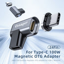 Essager Magnetic USB C Adapter 90 Degree 24Pin Power Delivery 3.0 100W 10Gbps 4K