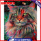 Handmade DIY Hand Painted Paint By Numbers Oil Canvas Pictures Red Cat Gift Kit