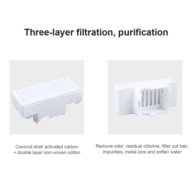 3pcs Automatic Cat Water Fountain Filters Electric Pet Dog Drinker Filters Newly
