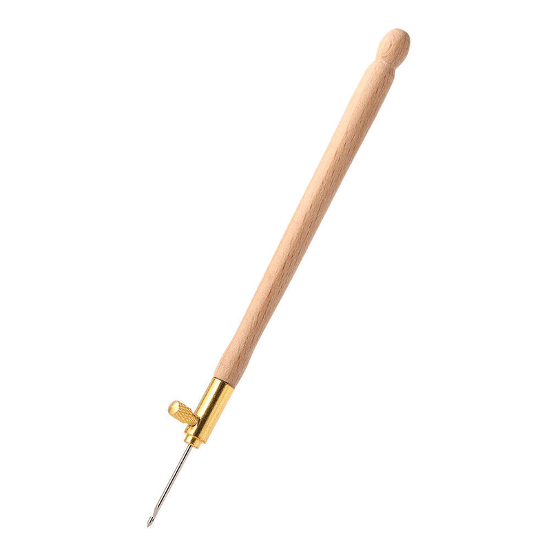 Embroidery Wooden Handle Crochet Hook with 3 Needles Crochet Sewings Set Craf