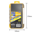 2 Layer Fishing Hook Lures Bait Box Waterproof Fishing Tackle Case (Yellow)