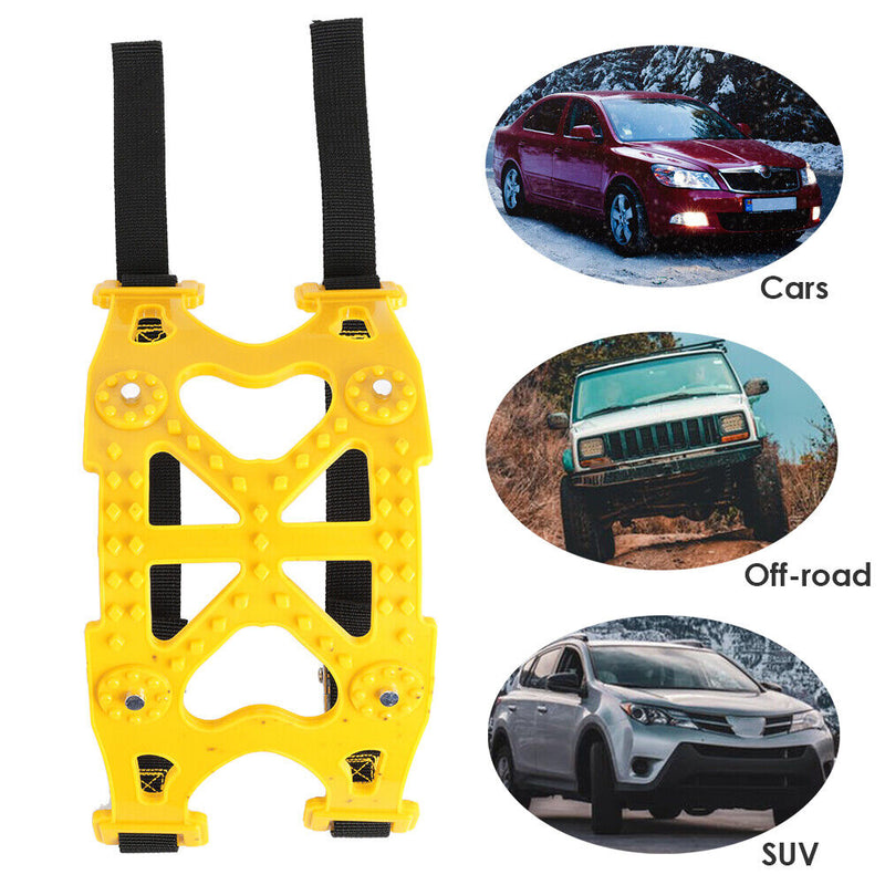 6pcs TPU Snow Chains Car Suit Tyre Winter Roadway Safety Anti Brief Tire Chain