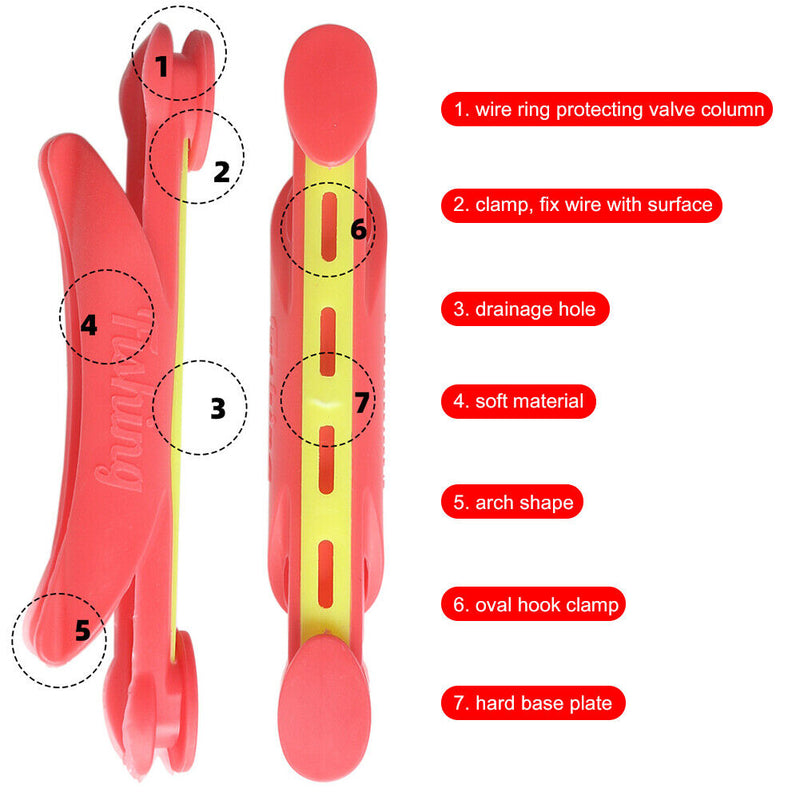 5pcs Multi-function Fishing Line Wrapped Wire Winding Board Fishing Rod Tac