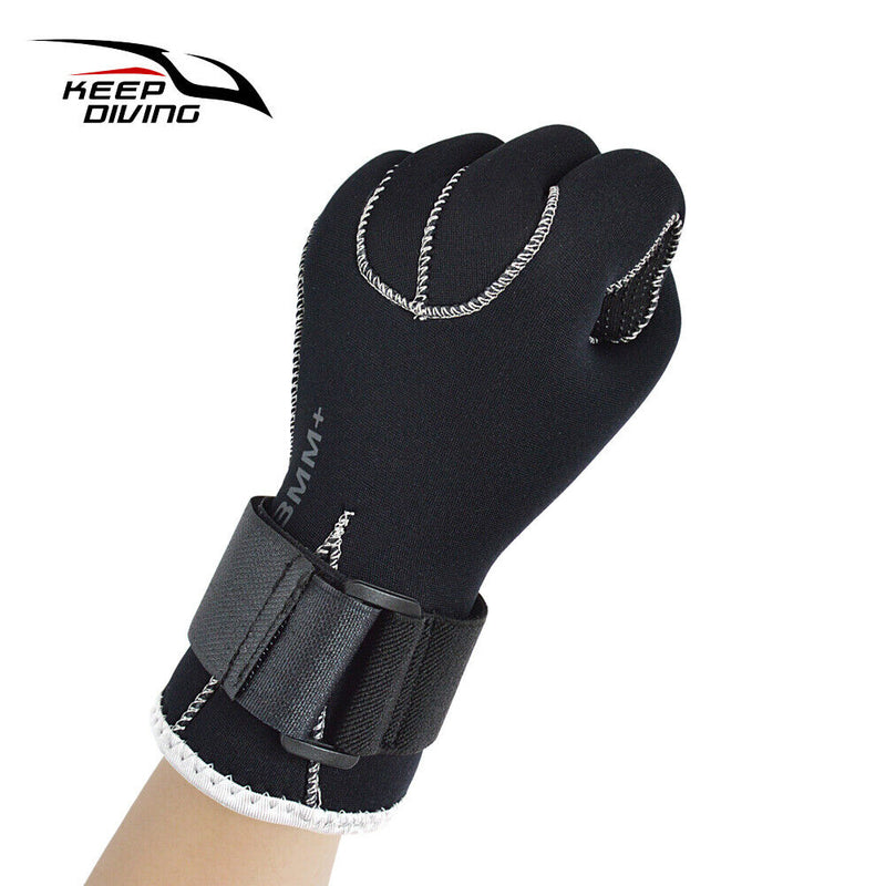 3mm Diving Gloves Men Women Anti-skid Underwater Swim Snorkeling Glove (XL)
