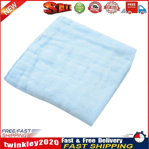 Handkerchief Baby Infant Kids Soft Cotton Towel Reusable Bib (Blue) Newly