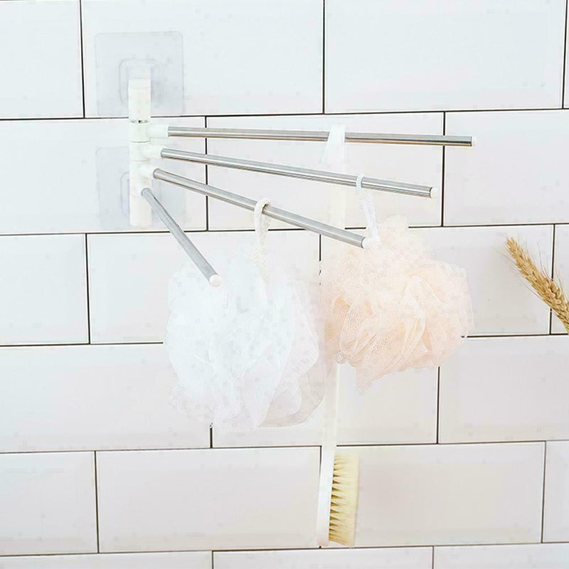 180°Rotation Towel Rail Rack Holder Wall Mounted Bathroom Kitchen G5L9 B9B8