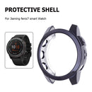 Watch Protective Frame Shell for Garmin Fenix 7 (Gun-color Electroplating) Newly