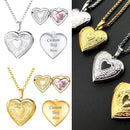 pcs Gift Chain Lover Jewelry Heart Shaped Pendant Necklace Photo Picture Locket