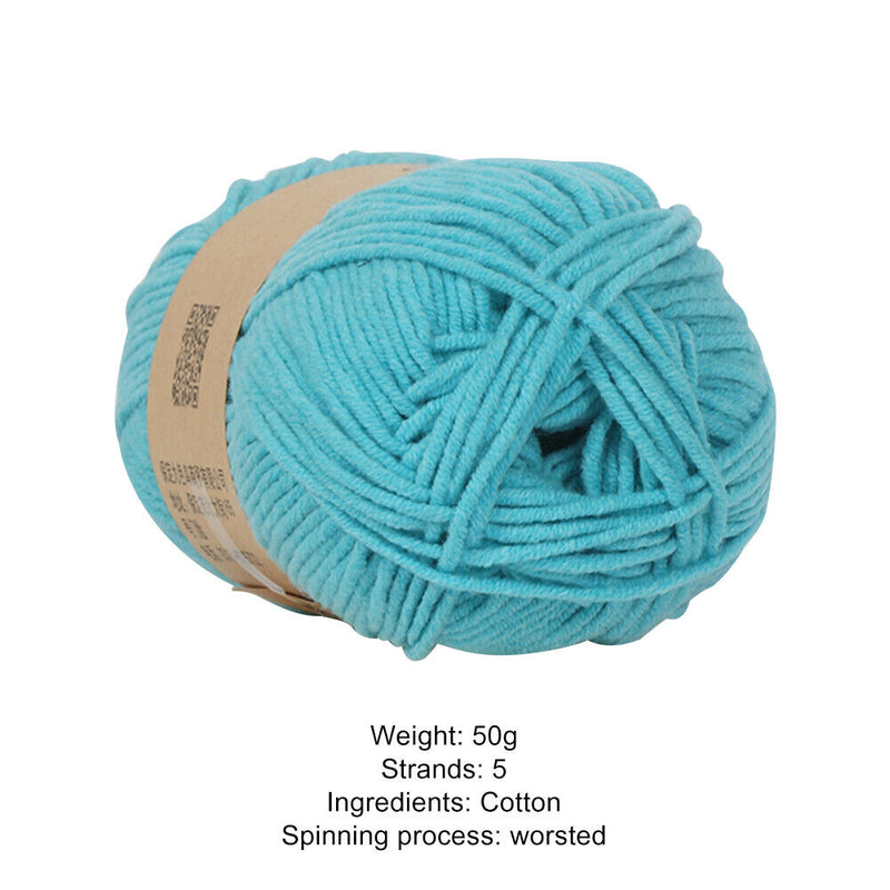 1 Roll Soft Spun Milk Cotton Ropes Baby Knitwear Knitting Crochet Yarn Thread