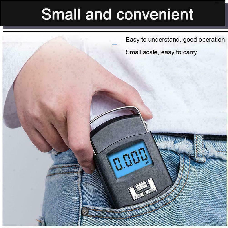 50KG Digital Travel Portable Handheld Weighing Luggage LCD Bag J8X5 U5F9 R1S1
