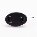 3in1 Car Cigarette 12V Dual USB Charger LED Thermometer Voltmeter Black