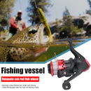 Spinning Reel 3BB Spool Wire Cup Gear Ratio 5.1/1 Sea Fishing Reel (Red) Newly