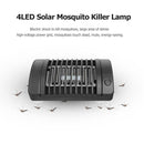 4LED Solar Mosquito Zapper Indoor Mute Electric Shock Mosquito Killer Lamp