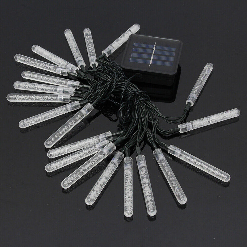 Outdoor Solar LED Lamps 3.5M 20 LED Ice Piton Lamp luces Blue