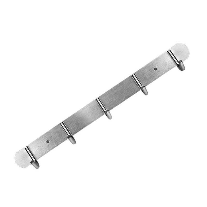 Wall Mounted Hooks Coats Clothes Hat Row Hook Towel Hanger Rack(7 Hooks