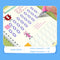 4 Books Calligraphy Handwriting Copybook Set Kids Writing English Lettering
