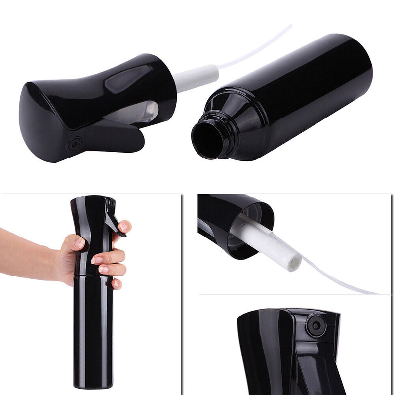 300ml Hair Beauty Spray Bottle Hairdressing Sprayer Salon Accessory(Black)