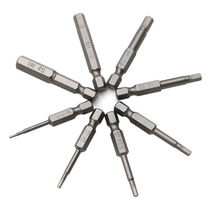 8pcs Pneumatic Drill Hex Driver Bit Hexagonal Electric Screwdriver Heads Newly