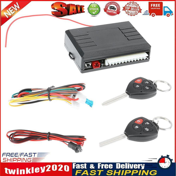 12V Car Vehicle Burglar Alarm Keyless Lock Entry Security System Newly