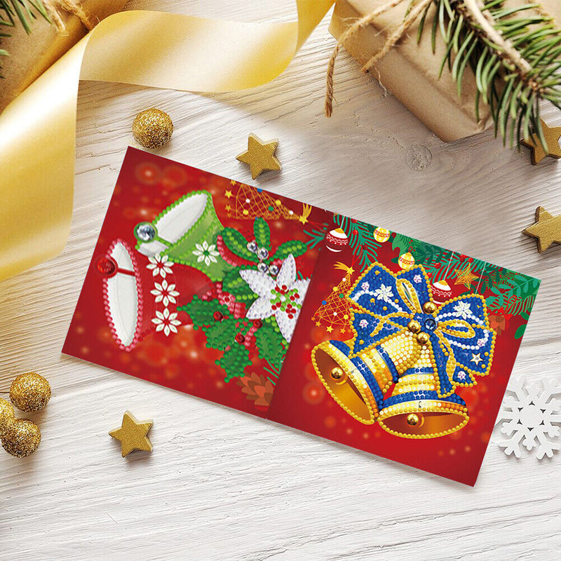 DIY Special Shape Diamond Christmas Card Glitter Rhinestone Painting Kit