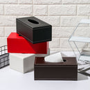 Container PU Leather Napkin Paper Bag Storage Cover Paper Towel Box Tissue Case