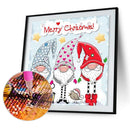 5D Diamond Painting Kit Merry Christmas Gnomes Full Round Drill DIY Wall Crafts