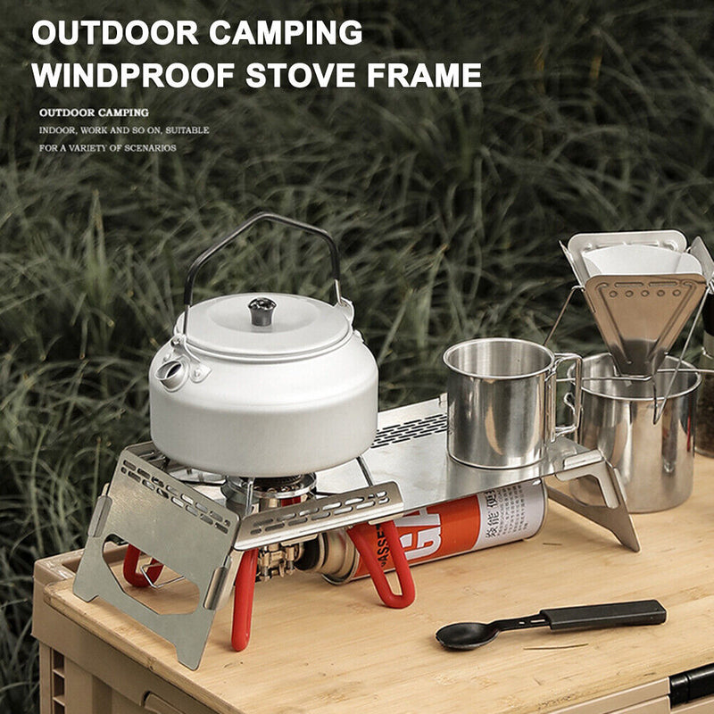 Stainless Camping Table Portable Outdoor Picnic BBQ Heat Insulation Folding Desk