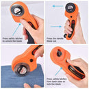 Rotary Cutter Quilters Steel Sewing Quilting Fabric Cutting Tool Craft N7Z1