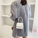 Casual Women PU Leather Pure Color Chain Shoulder Bag Fashion Small Handbags