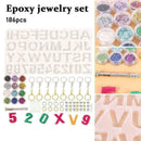 186Pcs/set DIY Jewelry Silicone Casting Molds Tools I5R4 Set I5L7 Contains W0H8
